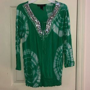 Cute Green and White Long Sleeve